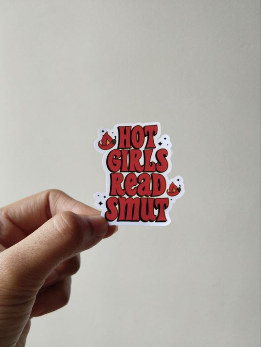 Hot girls read smut sticker