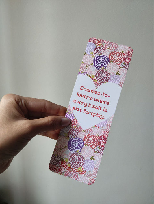 Enemies to lovers where every insult is just foreplay bookmark, spicy bookmark, smut bookmark