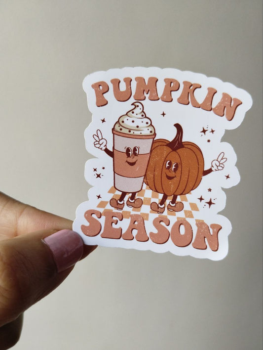 Pumpkin season sticker