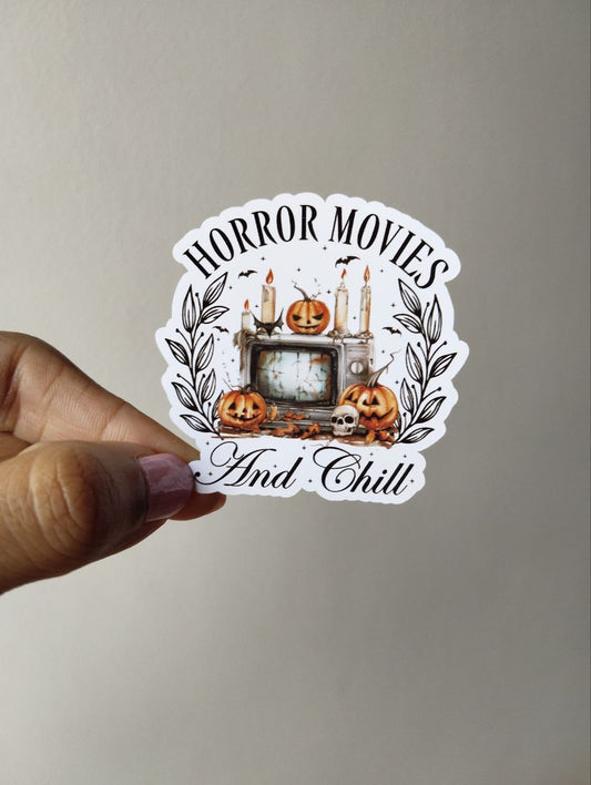 Horror movies and chill sticker