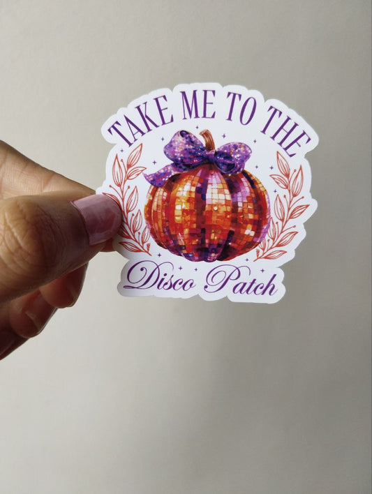 Take me to the disco patch sticker