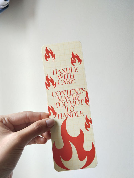 Handle with care bookmark, spicy bookmark, smut bookmark