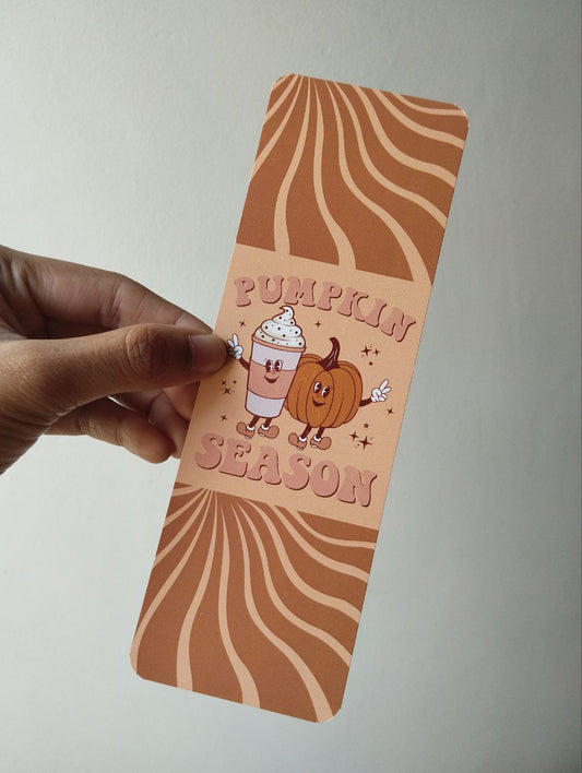 Pumpkin season bookmark