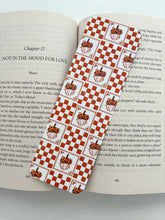 Load image into Gallery viewer, Autumn acorn bookmark, Pumpkin bow Pattern bookmark, Pumpkin flowers patchwork bookmark
