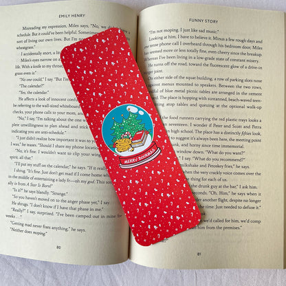 Snow globe  bookmark, All I want for Christmas is books Bookmark