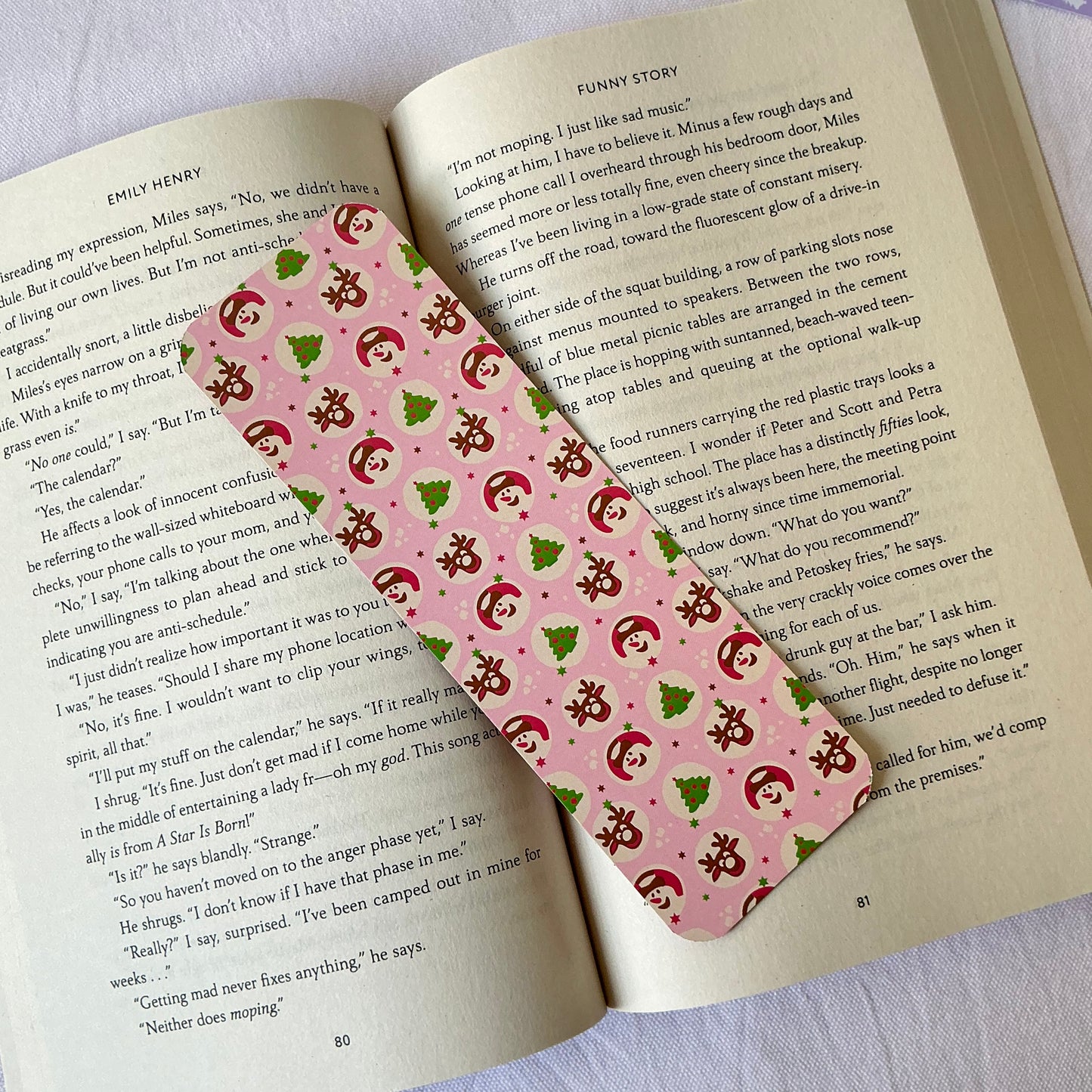 Christmas Cookie bookmark, Pillsbury Cookie bookmark