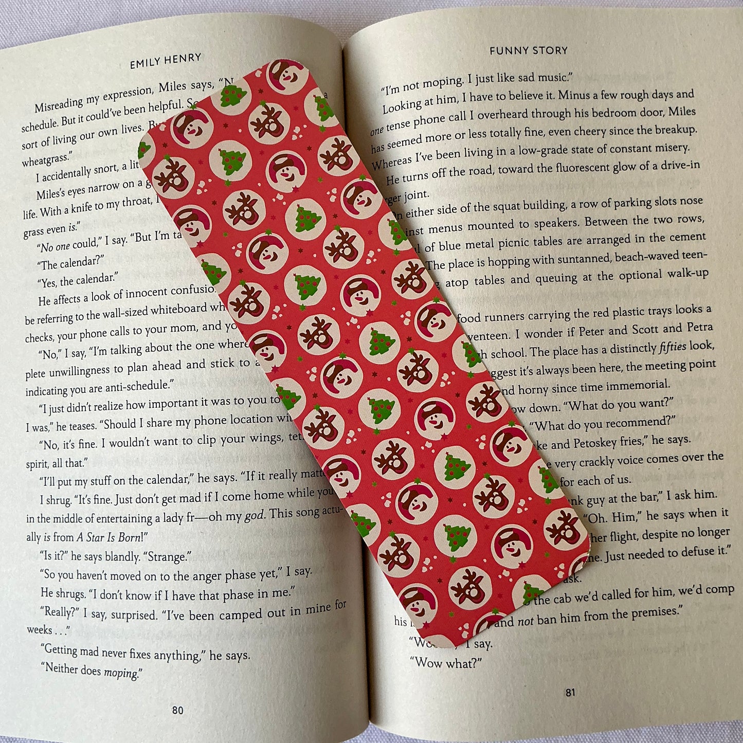 Christmas Cookie bookmark, Pillsbury Cookie bookmark