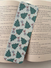 Load image into Gallery viewer, Creepmas snow globe bookmark , Creepmas nutcracker bookmark, Creepmas tree pattern bookmark
