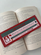 Load image into Gallery viewer, Holiday reading  club library card bookmark
