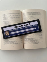 Load image into Gallery viewer, Dark Academia book club library card bookmark
