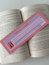 Load image into Gallery viewer, Marriage of convenience book club library card bookmark
