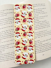 Load image into Gallery viewer, Creepmas reading ghost bookmark, Bookish Gingerbread bookmark
