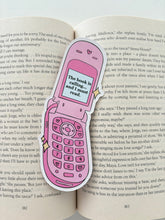 Load image into Gallery viewer, Book Is Calling Die Cut Bookmark
