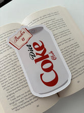 Load image into Gallery viewer, Books and Díet Cóké Die Cut Bookmark
