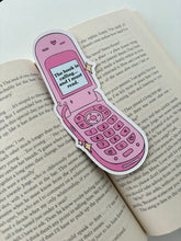 Load image into Gallery viewer, Book Is Calling Die Cut Bookmark
