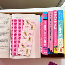 Load image into Gallery viewer, Hibiscus bookmark,she reads by the sea shore bookmark
