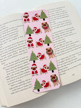 Load image into Gallery viewer, Christmas pug bookmark
