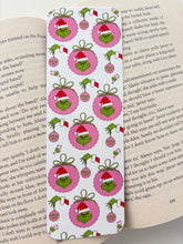 Load image into Gallery viewer, Grinch bookmark, Grinchmas bookmark
