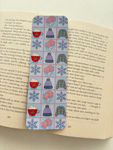Load image into Gallery viewer, In my winter reading era bookmark, Winter book lover bookmark, Mugs mittens and sweaters bookmark
