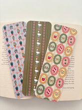 Load image into Gallery viewer, Coquette Cottagecore Picnic bookmark, Lace Silly goose Bookmark, Coquette Plants Bookmark
