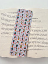 Load image into Gallery viewer, Coquette Cottagecore Picnic bookmark, Lace Silly goose Bookmark, Coquette Plants Bookmark
