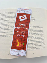 Load image into Gallery viewer, Spicy literature is my thing bookmark, Smut is my self care bookmark, Certified smut reader bookmark, I like it spicy bookmark

