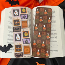 Load image into Gallery viewer, Spooky stamps bookmark, Pumpkin goose bookmark
