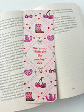 Load image into Gallery viewer, Cowboy era bookmark, Howdy valentine bookmark
