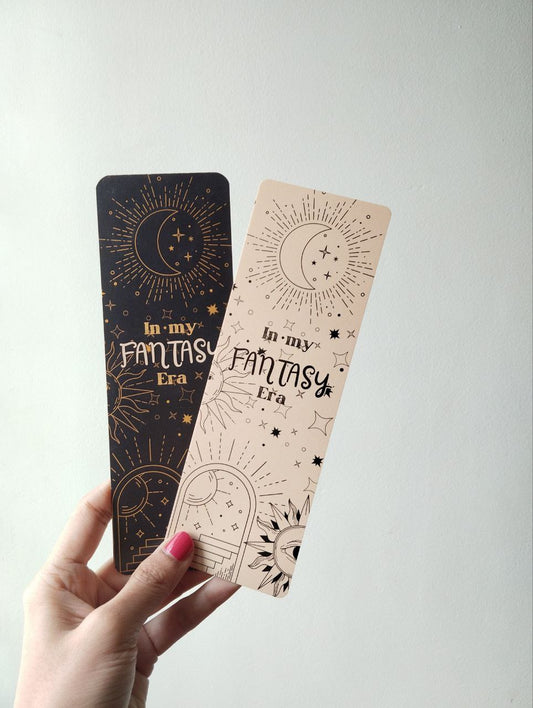 In my fantasy era bookmark (golden, black)