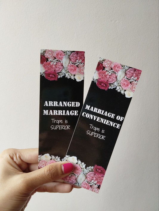 Arranged marriage trope is superior bookmark, Marriage of convenience bookmark (pack of 2)