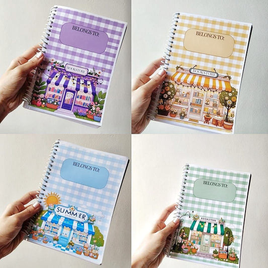 Gingham Bookstore Notebooks