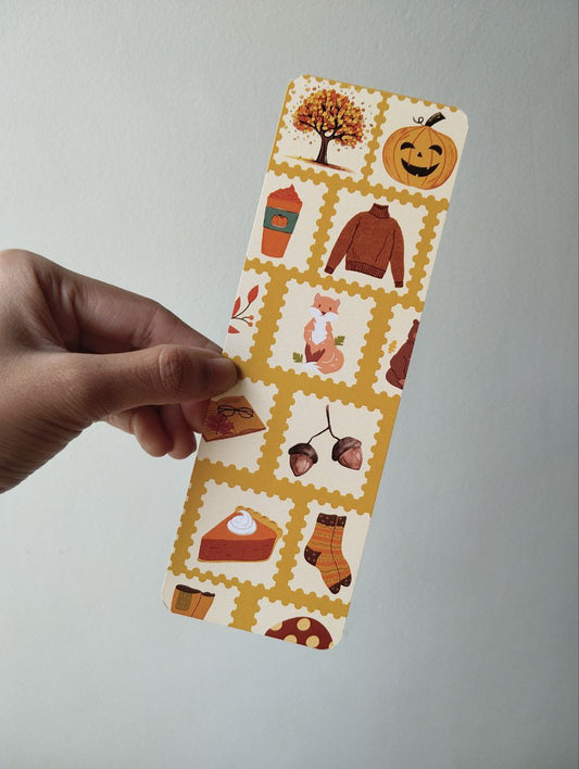 Autumn Stamps bookmark