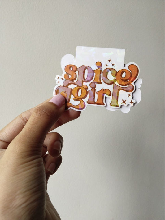 Spice girl magnetic bookmark, holographic bookmark